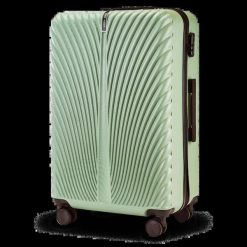 Walizka DUŻA WINGS SWAN 2.0 28" ARMY GREEN. Zielone walizki damskie Wings, bez wzorów, z materiału, duże. Za 259.90 zł.