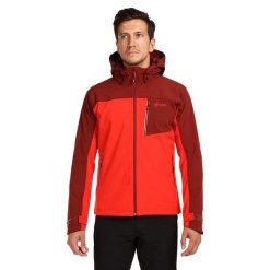 Męska kurtka softshell Kilpi RAVIO-M. Czerwone kurtki sportowe męskie Kilpi, m, bez wzorów, z softshellu, bez kaptura, trekkingowe. Za 318.77 zł.