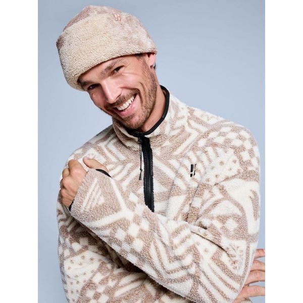 Czapka - Teddy Twist - Brązowa Multi. Brązowe czapki damskie POEDERBAAS, na zimę, bez wzorów, sportowe. Za 221.12 zł.