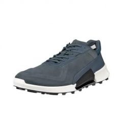 Buty trekkingowe męskie Ecco Biom 2.1 X Mountain. Niebieskie buty zimowe męskie ecco, bez wzorów, z materiału, bez obcasa, bez zapięcia. Za 919.00 zł.