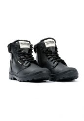 Buty do chodzenia damskie Palladium Pampa Hi. Czarne obuwie trekkingowe damskie Palladium, z gumy, bez zapięcia. Za 491.15 zł.