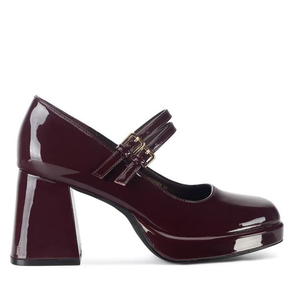 Czółenka Jenny Fairy. Czerwone czółenka damskie Jenny Fairy, bez wzorów, bez obcasa, bez zapięcia. Za 149.99 zł.