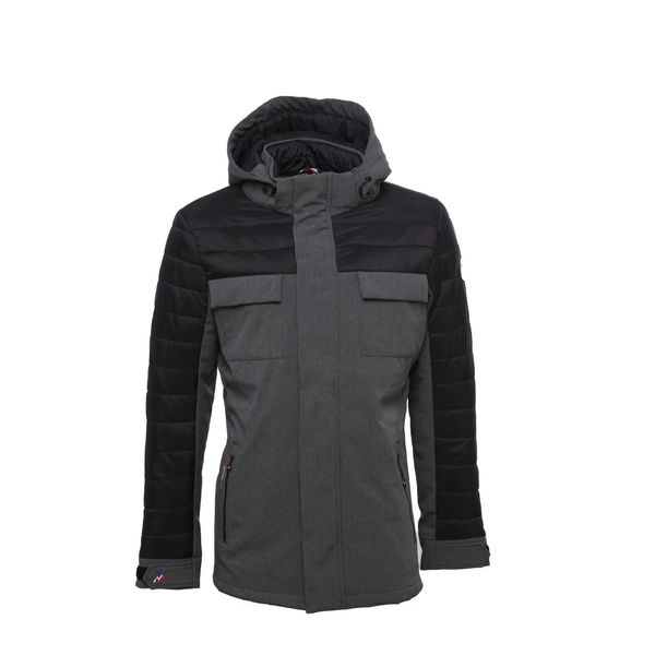 Parka Peak Mountain Cantheon. Szare parki męskie Peak Mountain, l, bez wzorów, bez kołnierzyka, bez kaptura. Za 479.00 zł.