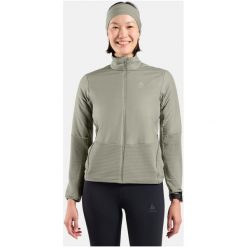 Kurtka hybrydowa Odlo Jacket ESSENTIAL INSULATOR HYBRID. Szare kurtki sportowe damskie ODLO, s, bez wzorów, z materiału, bez ramiączek, bez kaptura, do biegania. Za 496.10 zł.