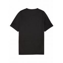Młodzieżowa koszulka treningowa Manchester City PUMA Black Silver Metallic. Czarna bluzki damskie Puma, l, bez wzorów, młodzieżowe, bez kołnierzyka, bez ramiączek. Za 199.00 zł.