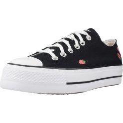 Buty CONVERSE CHUCK TAYLOR ALL STAR LIFT OX Czarny. Czarne obuwie sportowe damskie Converse, bez wzorów, bez zapięcia. Za 386.45 zł.