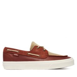 Tenisówki Vans. Brązowe trampki męskie Vans, bez wzorów, bez zapięcia. Za 399.99 zł.