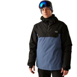 Męska Kurtka Narciarska Freeride II Colour Block Overhead. Niebieskie kurtki sportowe męskie Dare 2B, m, bez wzorów, z materiału, z kapturem, narciarskie. Za 214.99 zł.