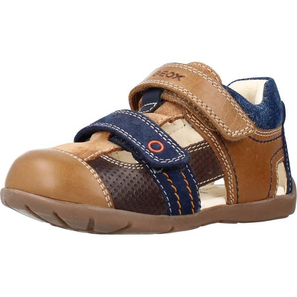 Sandały GEOX B KAYTAN A Brązowy. Brązowe sandały męskie Geox, bez wzorów, z materiału, bez zapięcia. Za 133.99 zł.