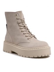 Steve Madden Trapery Skylar SM11001184-03002-846 Beżowy. Brązowe trapery damskie Steve Madden, ze skóry, bez zapięcia. Za 509.99 zł.