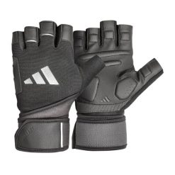 Rękawiczki treningowe Adidas Wrist Wrap. Białe rękawiczki męskie Adidas, bez wzorów, z materiału. Za 143.99 zł.