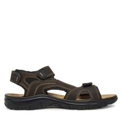 Sandały Marco Tozzi. Brązowe sandały męskie Marco Tozzi, bez wzorów, bez zapięcia. Za 179.99 zł.