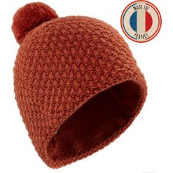 Czapka narciarska dla dorosłych Wedze Timeless. Brązowe czapki damskie WED'ZE, na zimę, bez wzorów, z dzianiny. Za 79.99 zł.