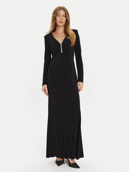 Joseph Ribkoff Sukienka wieczorowa 243706 Czarny Slim Fit. Czarne sukienki damskie Joseph Ribkoff, bez wzorów, z syntetyku, wizytowe, bez kołnierzyka, bez ramiączek. Za 669.99 zł.