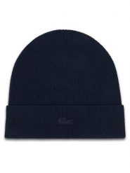 Lacoste Czapka RB5983 Granatowy. Niebieskie czapki damskie Lacoste, na zimę, bez wzorów, z wełny. Za 284.99 zł.