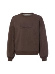 Msch Copenhagen Bluza Kobiety brązowy, S/M. Brązowe bluzy damskie MSCH Copenhagen, m, bez wzorów, eleganckie, bez ramiączek, bez kaptura. Za 399.95 zł.