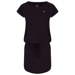 Sukienka letnia LOAP Burget damska — S. Fioletowe sukienki damskie ZENZIMAT, na lato, s, bez wzorów, sportowe, bez kołnierzyka, bez ramiączek, sportowe. Za 152.99 zł.