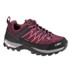 Damskie Buty Turystyczne Rigel Suede Low Cut. Czarne obuwie trekkingowe damskie CMP, bez zapięcia. Za 604.99 zł.