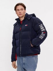 Tommy Jeans Kurtka puchowa Alaska Archive DM0DM18481 Granatowy Regular Fit. Niebieskie kurtki męskie Tommy Jeans, l, bez wzorów, z jeansu, bez kaptura. Za 879.99 zł.