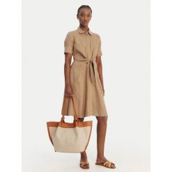 Torebka Coccinelle. Brązowe shopperki damskie Coccinelle, bez wzorów, bez dodatków. Za 1,549.99 zł.