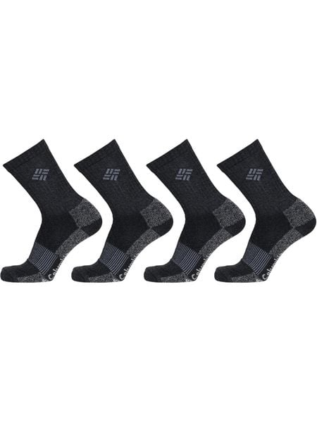 Skarpety męskie Columbia 4Pp Moisture Control Basic Crew. Czarne skarpety męskie Columbia, bez wzorów, z materiału. Za 99.00 zł.