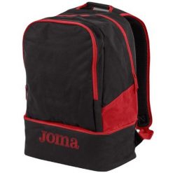 Plecak treningowy Joma Estadio III dwukomorowy z przegrodą na buty 23,8 L. Czarne plecaki damskie Joma, bez wzorów, sportowe. Za 89.99 zł.