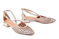 GIOSEPPO 75560 Brillion platinum, czółenka damskie. Żółte czółenka damskie Gioseppo, na lato, bez wzorów, z gumy, bez obcasa, na obcasie, bez zapięcia. Za 344.17 zł.