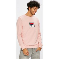 Fila - Bluza. Czerwone bluzy męskie Fila, m, z aplikacjami, z bawełny, bez kaptura. W wyprzedaży za 179.90 zł.