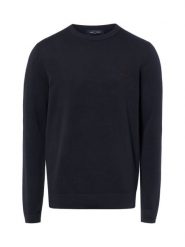 Fred Perry sweter z dzianiny Mężczyźni Bawełna niebieski, L. Niebieskie swetry męskie Fred Perry, l, bez wzorów, z bawełny, sportowe, bez kołnierzyka, bez ramiączek. Za 649.95 zł.