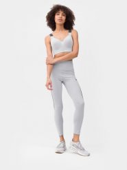 4F Legginsy do biegania szybkoschnące damskie S. Szare legginsy damskie 4F, bez wzorów. Za 169.99 zł.