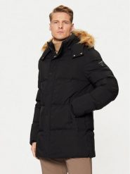 Guess Kurtka puchowa M4BL53 WG7X2 Czarny Regular Fit. Czarne kurtki męskie Guess, m, z aplikacjami, z puchu, bez kaptura. Za 985.00 zł.
