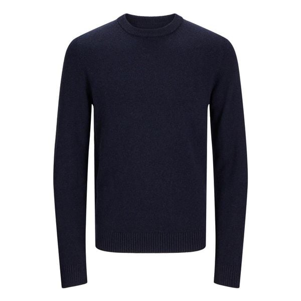 Sweter Jack & Jones Lambs night sky. Niebieskie swetry męskie Jack&Jones, bez wzorów, bez kołnierzyka, bez ramiączek. Za 296.06 zł.