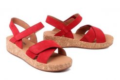 JOSEF SEIBEL 69603 724 400 Evita 03 rot, sandały damskie. Czerwone sandały damskie Josef Seibel, bez wzorów, ze skóry, bez obcasa, bez zapięcia. Za 339.92 zł.