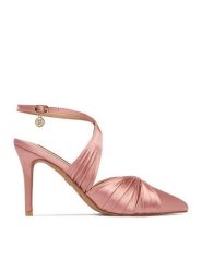 Nine West Szpilki CEO-259-73 02 Różowy. Czerwone szpilki damskie Nine West, bez wzorów, z materiału, bez obcasa, na szpilce, bez zapięcia. Za 249.99 zł.