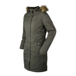 Parka outdoorowa Horka Typhoon. Zielone parki damskie Horka, bez wzorów, sportowe, bez kołnierzyka, bez kaptura. W wyprzedaży za 488.00 zł.