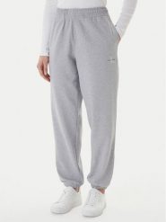 Calvin Klein Jeans Spodnie dresowe Foil Monologo LV047E826G Szary Regular Fit. Szare spodnie dresowe damskie Calvin Klein Jeans, bez wzorów, z bawełny. Za 409.99 zł.