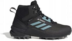 Buty trekkingowe damskie adidas TERREX Swift R3 Mid GTX - cblack/minton/grefiv. Obuwie trekkingowe damskie HASBY, bez zapięcia. Za 757.00 zł.