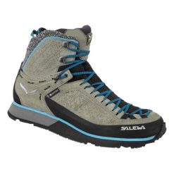 Buty Trekkingowe Damskie Salewa Mtn Trainer 2 Winter Gtx. Szare obuwie trekkingowe damskie Salewa, bez zapięcia. Za 1,152.00 zł.