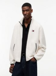 Tommy Jeans kurtka przejściowa Mężczyźni beżowy, XL. Brązowe kurtki męskie Tommy Jeans, m, bez wzorów, z jeansu, sportowe, bez kaptura. Za 529.95 zł.