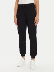 Liu Jo Sport Spodnie materiałowe TF4279 J6182 Czarny Regular Fit. Czarne spodnie materiałowe damskie Liu Jo Sport, bez wzorów, z materiału, sportowe. Za 319.99 zł.