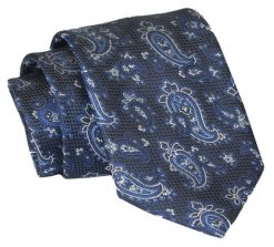 Krawat - ALTIES - Granat, Wzory Paisley. Niebieskie krawaty i muchy Alties, bez wzorów, z tkaniny, eleganckie. Za 49.00 zł.