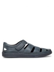 Lasocki Sandały VICTOR3-40 MI08 Niebieski. Niebieskie sandały męskie Lasocki, bez wzorów, ze skóry, bez zapięcia. Za 179.99 zł.