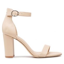 Sandały Jenny Fairy. Brązowe sandały damskie Jenny Fairy, bez wzorów, bez obcasa, na słupku, bez zapięcia. Za 83.99 zł.