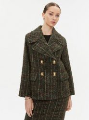 Luisa Spagnoli Płaszcz przejściowy Scellino 540182 Khaki Regular Fit. Brązowe płaszcze damskie Luisa Spagnoli, xs, bez wzorów, z syntetyku, bez kołnierzyka, bez kaptura. Za 3,379.00 zł.