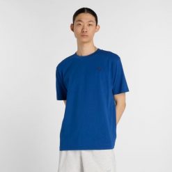 Koszulka męska New Balance MT41533GAB – niebieska. Niebieskie koszulki sportowe męskie New Balance, l, bez wzorów, z dresówki, bez ramiączek. Za 169.99 zł.