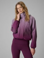 4F Kurtka przejściowa membrana 5000 damska - multikolor L. Brązowe kurtki damskie 4F, l, bez wzorów, z materiału, bez kaptura. Za 349.99 zł.