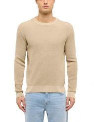 Męski Sweter Mustang Style Edward White Pepper 1017414 3268. Białe swetry męskie Mustang, m, bez wzorów, bez kołnierzyka, bez ramiączek. Za 139.99 zł.