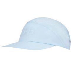 Czapka do biegania z daszkiem Pro Run Ultralight unisex. Niebieskie czapki damskie CEP, bez wzorów, z materiału, sportowe. Za 189.00 zł.