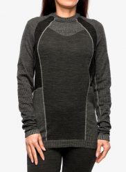 Bluza termoaktywna damska La Sportiva Wool70 Tech Longsleeve. Szare bluzy damskie La Sportiva, l, bez wzorów, ze skóry, bez ramiączek, bez kaptura. Za 417.99 zł.