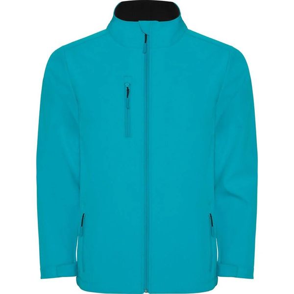 Męska Kurtka Soft Shell Nebraska. Niebieskie kurtki męskie ROLY, m, bez wzorów, sportowe, bez kaptura. Za 145.99 zł.